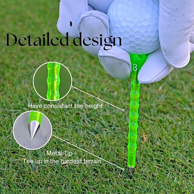 Metal golf tees